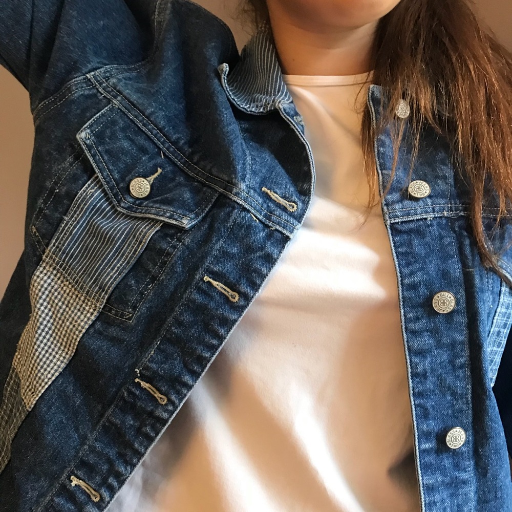 Bill Blass Jeans Blue Denim Jacket size medium